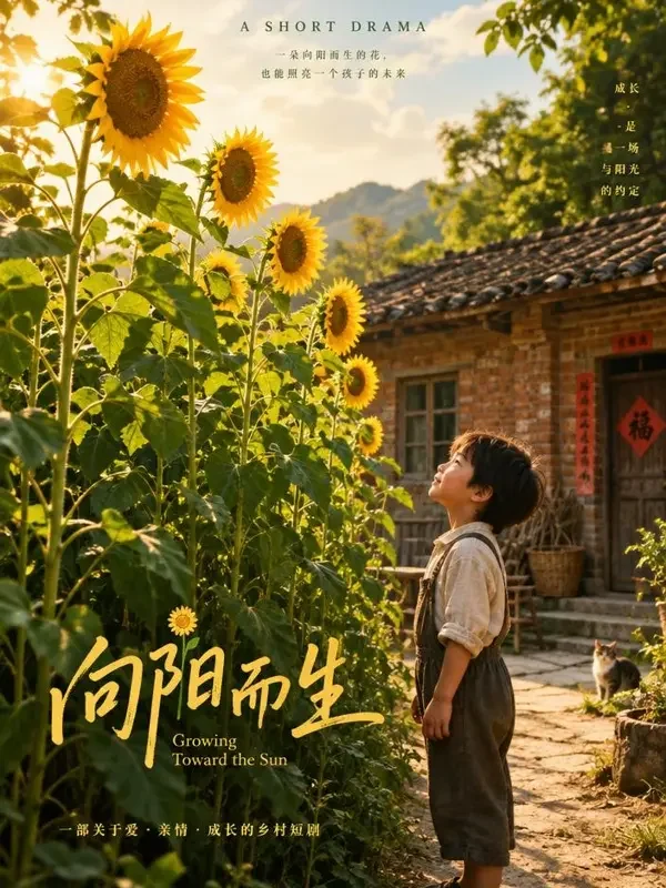 《老屋门前的向日葵》- 黄果短剧亲情治愈短剧封面